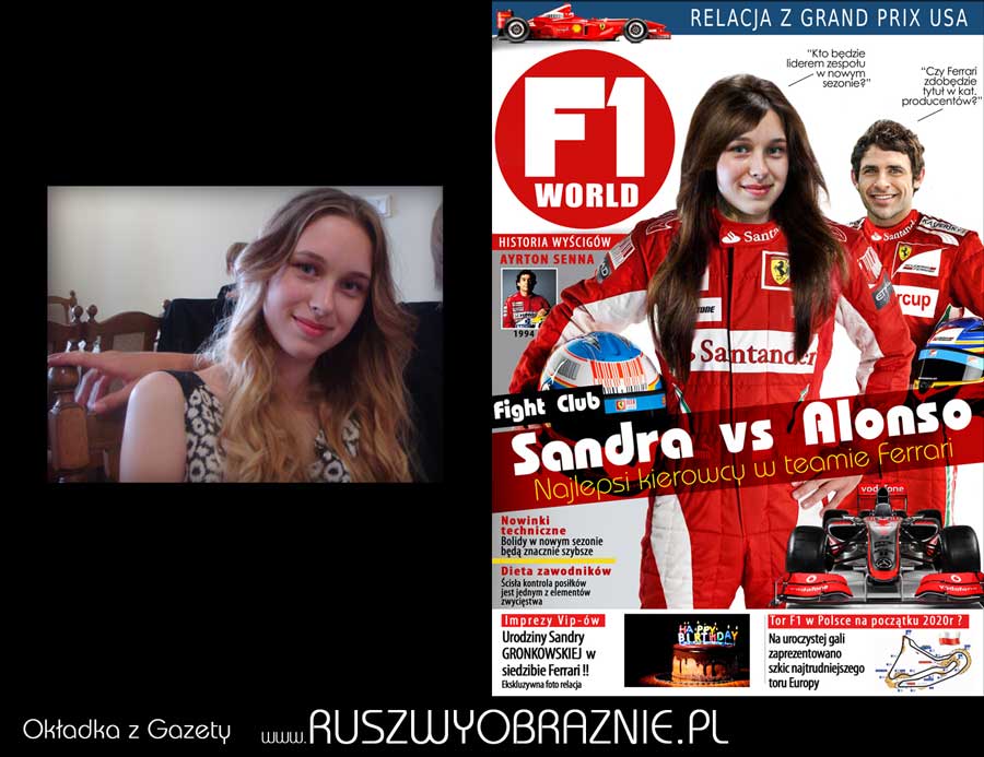 okładka z gazety f1 world 