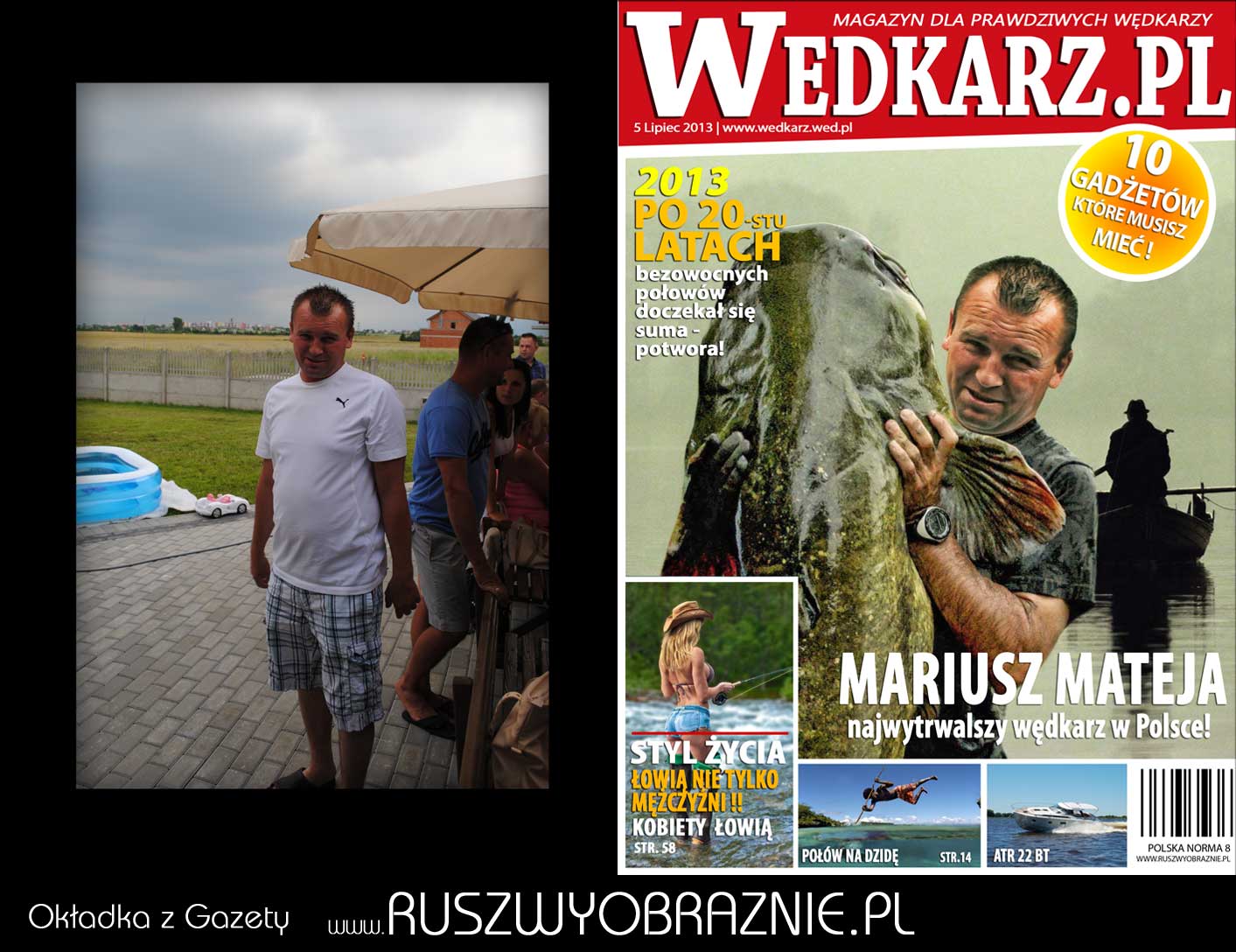 Okładka magazyn dla wędkarzy